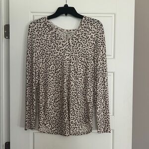 Versona Animal Print Knit Top